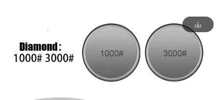 Kit de 2 meules diamant de rechange - Indice de finesse 1000 et 3000