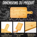 Planche Support en Bambou pour Cuisine et pour l'Affûteur Rouleau